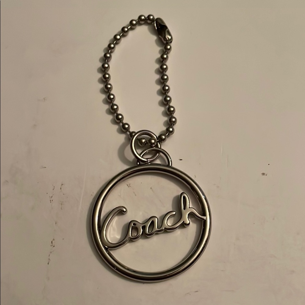 Coach Silver Keychain
